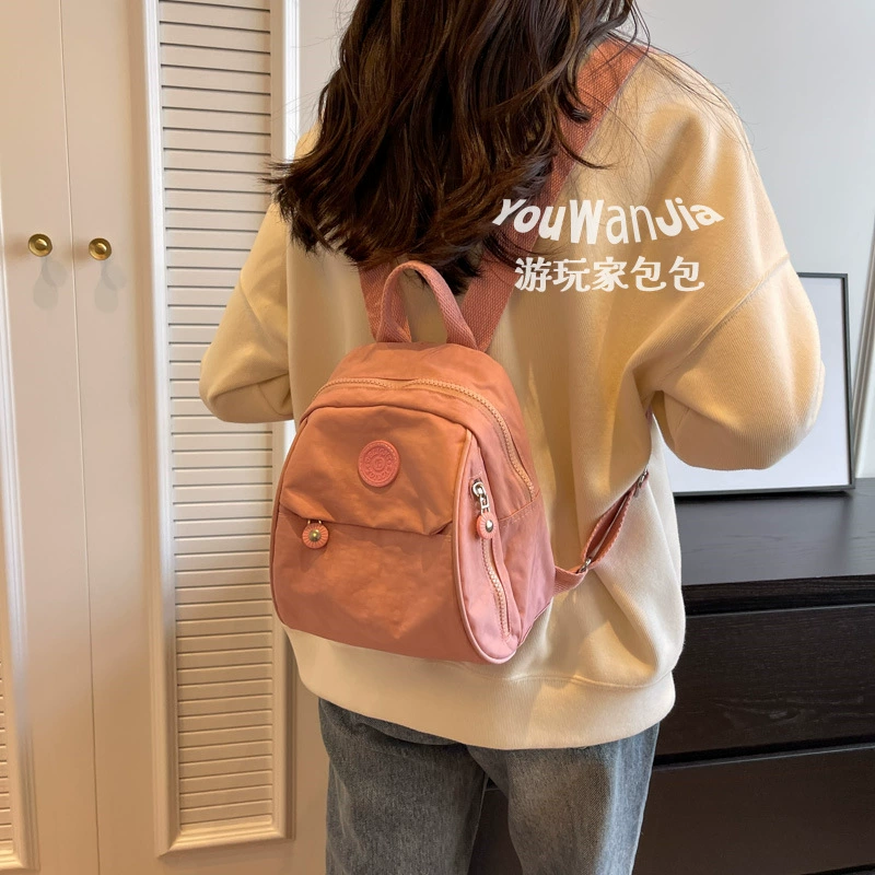 Japanese brand small capacious small bag, shoulder bag, universal backpack, for students