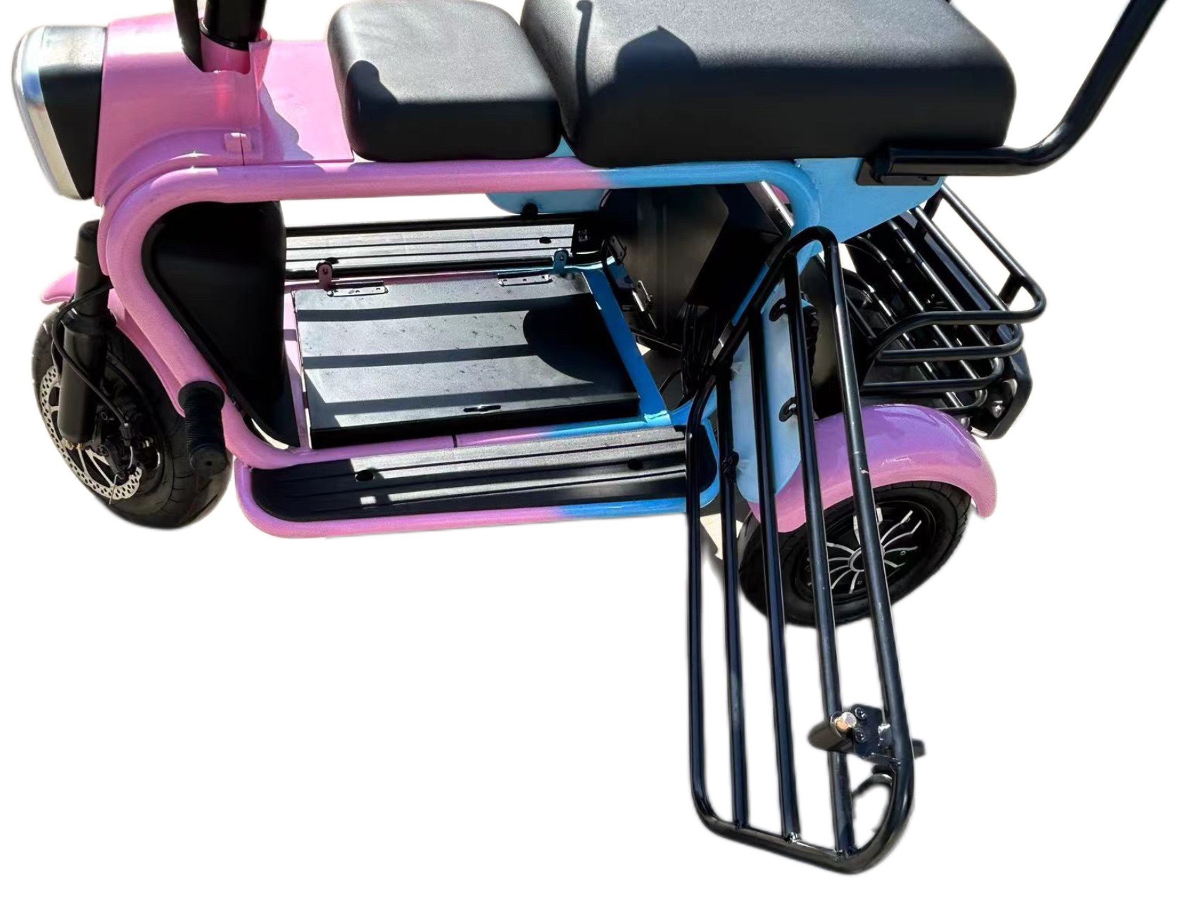 Three-wheeled electric scooter for the elderly small pet foldable parent-child mini scooter