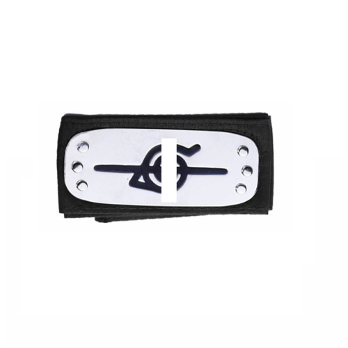 New edition cosplay anime Naruto-themed headband with ninja forehead protector—featuring the rogue ninja symbol on the headband.