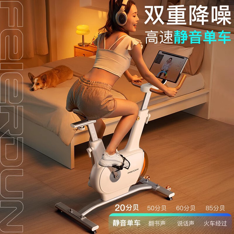 Flyton mute intelligent spinning gym home magnetic control exercise bike sports small equipment bicycle
