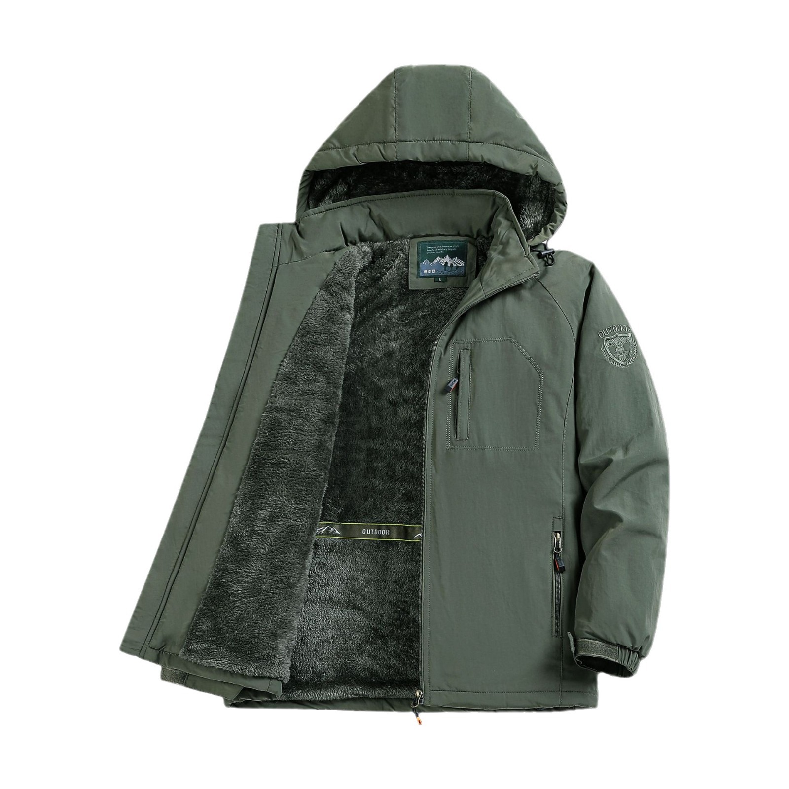 Chaqueta con capuz para hombres primavera y otoño chaqueta 2023 nuevo chaqueta de asalto delgada de tamaño grande para hombres de bolsillo chaqueta casual para hombres