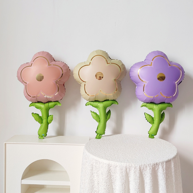 Ins Flower Balloons Chinese Valentine's Day Mother's Day Birthday Party Handheld Photo Props Scene Decoration Ins Flower Balloons Chinese Valentine's Day Mother's Day Birthday Party Handheld Photo Props Scene Decoration