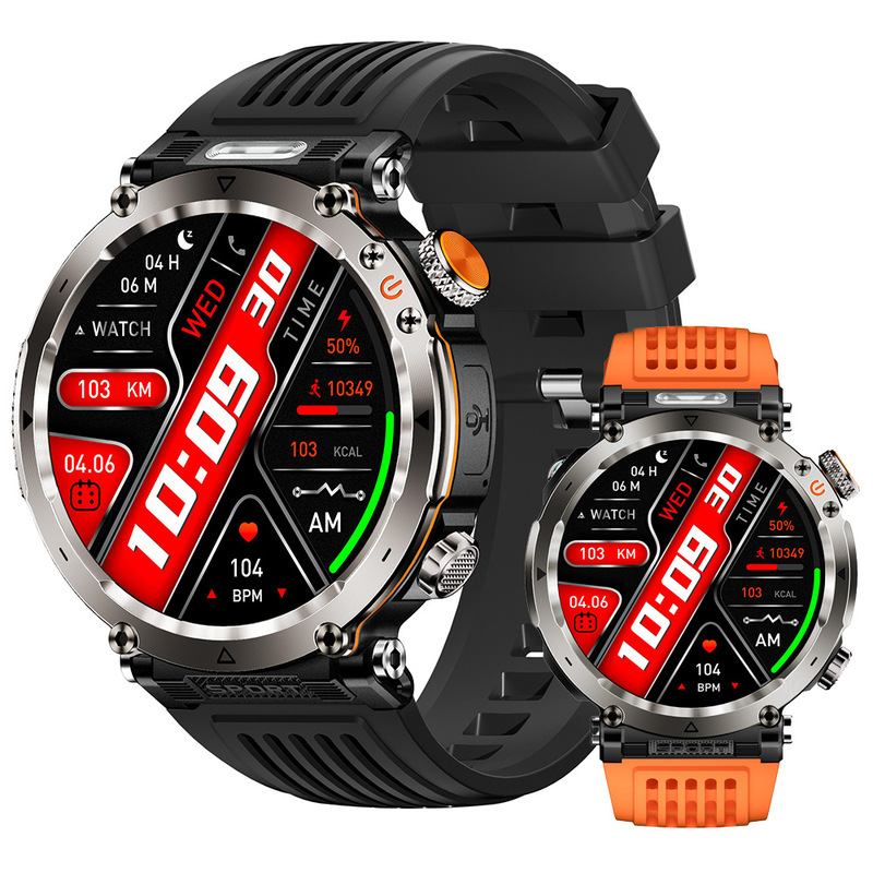 New HT30 Outdoor Sports Waterproof Bluetooth Call 1.7-inch Large Screen Heart Rate Blood Oxygen LED Light Smartwatch New HT30 Outdoor Sports Waterproof Bluetooth Call 1.7-inch Large Screen Heart Rate Blood Oxygen LED Light Smartwatch