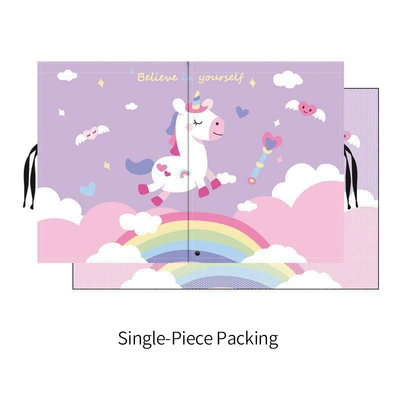 Magnetic suction car sunshade cartoon car curtain car side window shade baby sun protection and heat insulation sunshade (Car curtains) - rainbow-unicorn-back-side