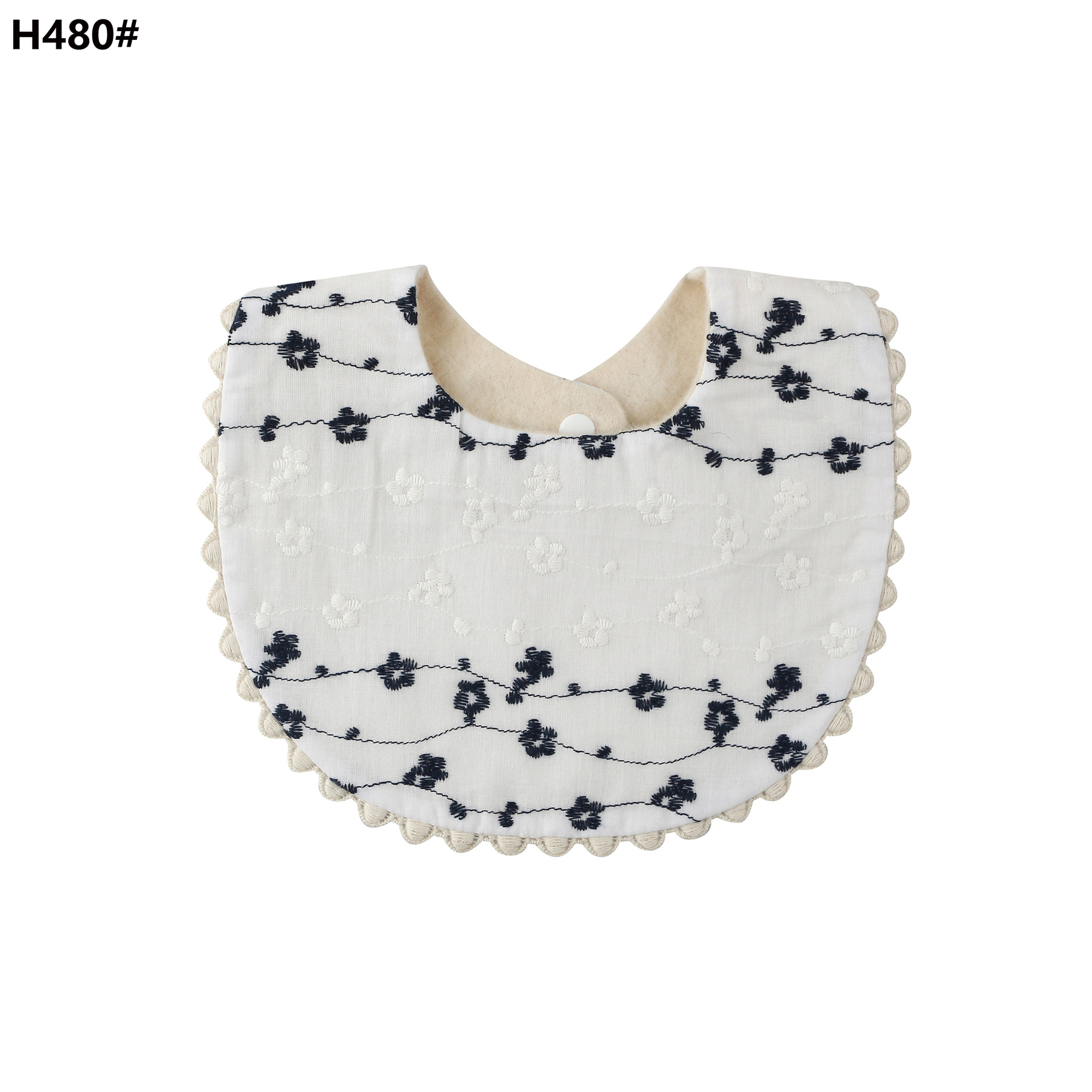 Baby waterproof bib U-shaped saliva towel children's eating bib baby cotton waterproof milk spitting rice bag