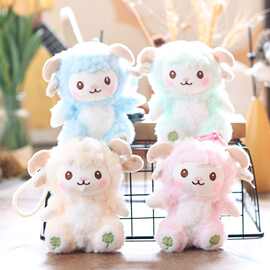 网红可爱萌小绵羊挂件毛绒玩具公仔小羊书包包挂饰钥匙扣娃娃玩偶