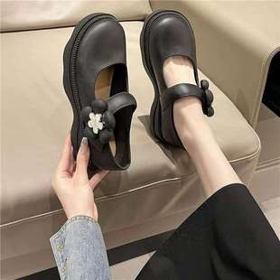 2025 New Style British Single Shoes, Rain Boots, Comfortable Waterproof Low-Top Retro Soft-Soled Flower Style Women's Shoes