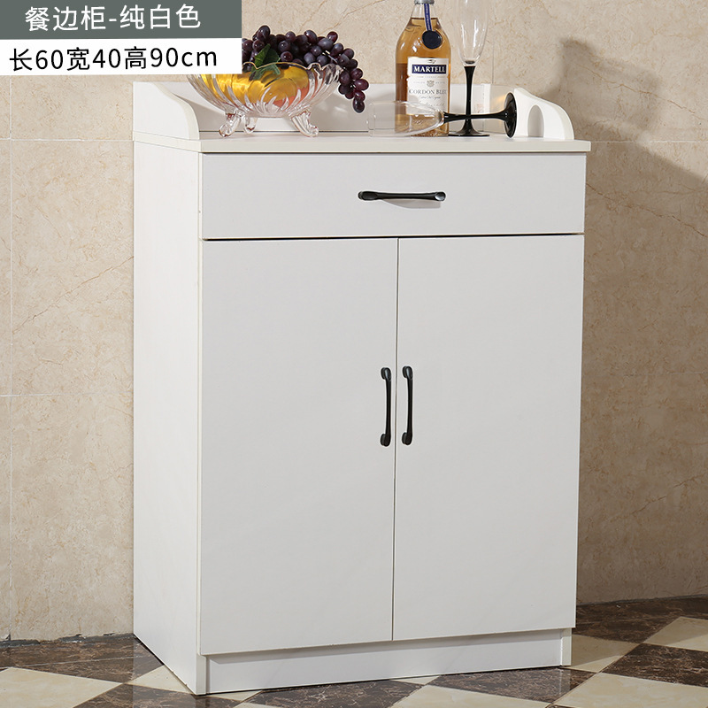 Moderno simple armario de comedor casero de almacenamiento de cocina armario de té de madera clara con cajón fábrica al por mayor