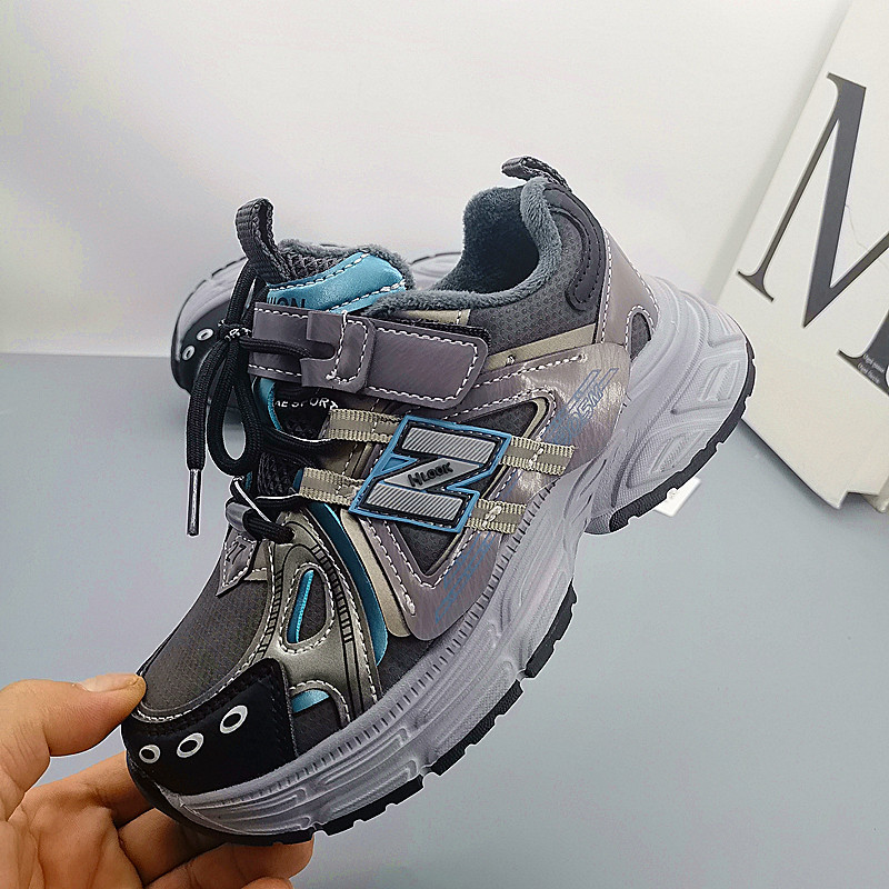 Zapatos deportivos de cuero de algodón para niños, zapatos de correr de primavera y otoño, zapatos deportivos para niños, zapatos deportivos para niños, estudiantes