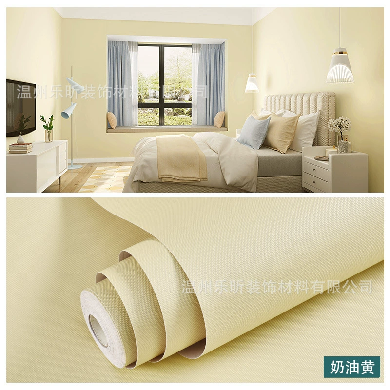 Self-Adhesive Macaron Wallpaper, PVC, Waterproof & Moisture-Proof, 60 cm Width, Multiple Colors