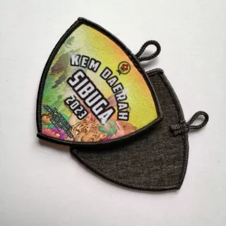 PL009定制高清数码印章魔术贴印唛多色印刷章热熔胶印标定做生产