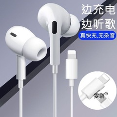 Apple 有線ヘッドフォン 14/13/12/11/X/8p/7p/6p 充電通話ゲームフラットヘッドに適しています。