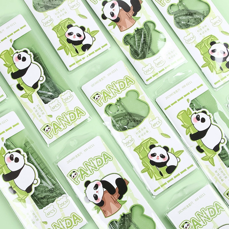 Творческая панда мультипликационная линейка Студенческая живопись линейка