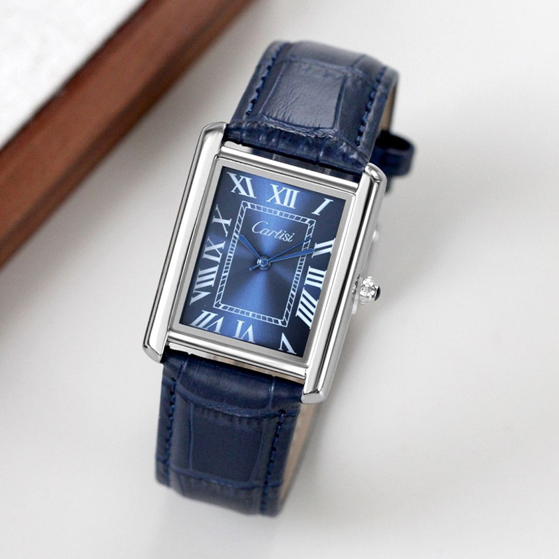 Estudiantes de moda coreanos transfronterizos relojes cuadrados al por mayor relojes mecánicos masculinos de moda personales
