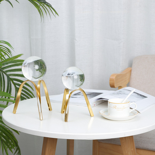 Nordic light luxury crystal ball ornaments creative home model room living room TV cabinet office desktop decoration wholesale