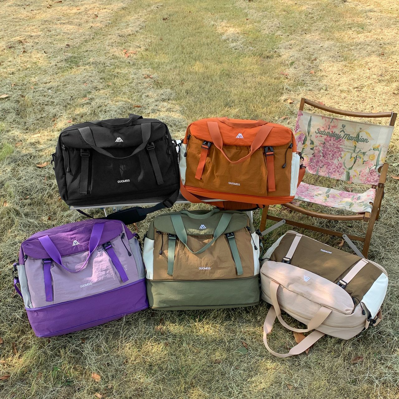 Bolsa de viaje corto para mujeres, bolsa de alta capacidad, bolsa de expansión, bolsa deportiva portátil para hombres.