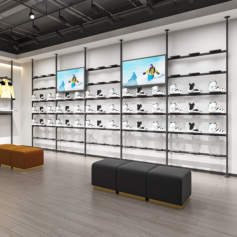 Tienda de zapatos deportivos al aire libre estante de zapatos estante de exhibición tienda de ropa estante de exhibición Zhongdao estante de zapatos estante de tienda de ropa profesional de hombre