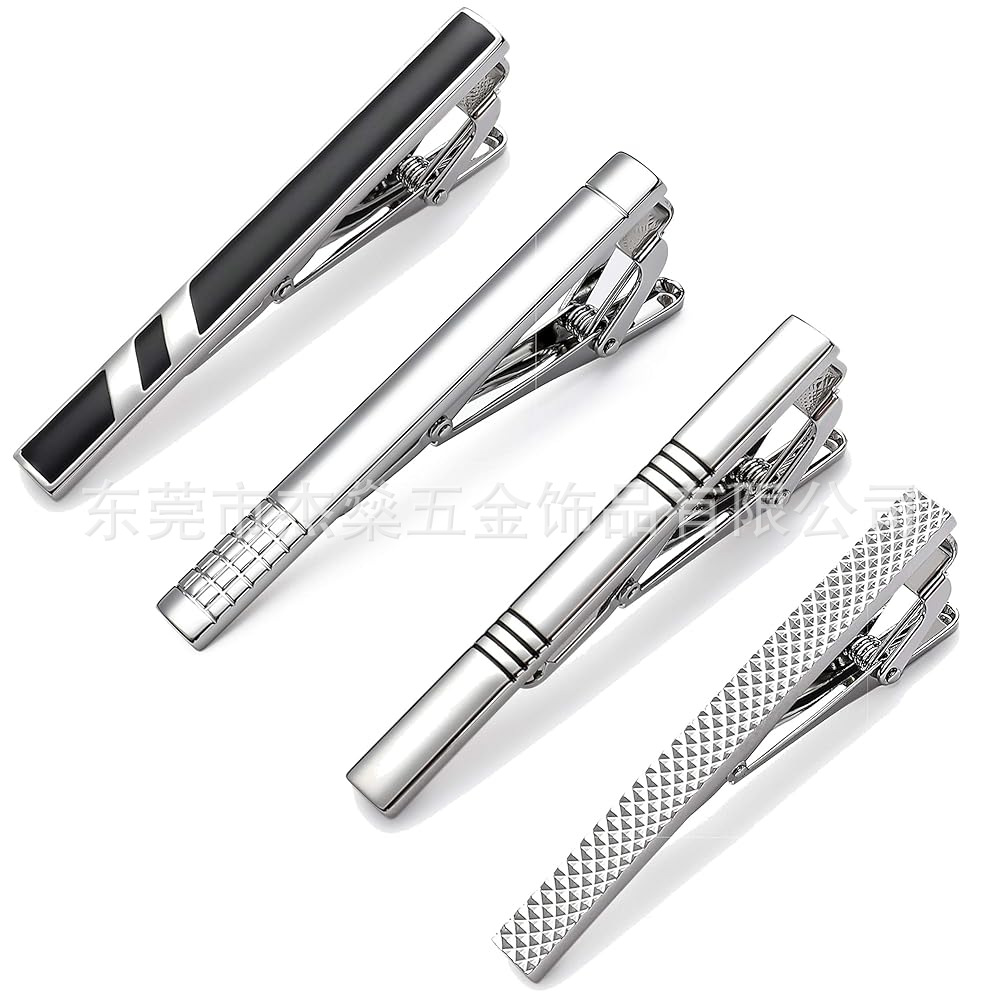 High-End Oil-Dropping Tie Clip Men's Professional Wear Tie Clip Fashion Business Colorful Tie Clip Clip Pin Ready Stock