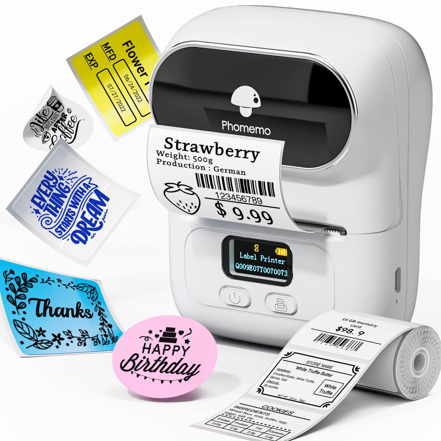 Phomemo (Cross-border trading), printer for commercial use, bluetooth