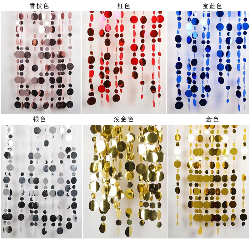 Gold and Silver Sequin Curtain Wedding Decoration Laser Curtain Door Curtain Wedding Backdrop Bead Curtain Sequin String