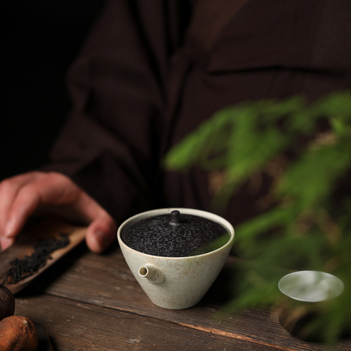 Jingdezhen Japanese-style handmade coarse pottery teapot ceramic Onishino hand-caught pot small teapot handmade Kung Fu tea tea set