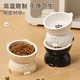 Cat Bowl Cute Ceramic Cat Drinking Water Meal Bowl Cat Food Basin Protection Cervical Spine Cat Food Bowl Oblique Mouth High Foot Pet Bowl