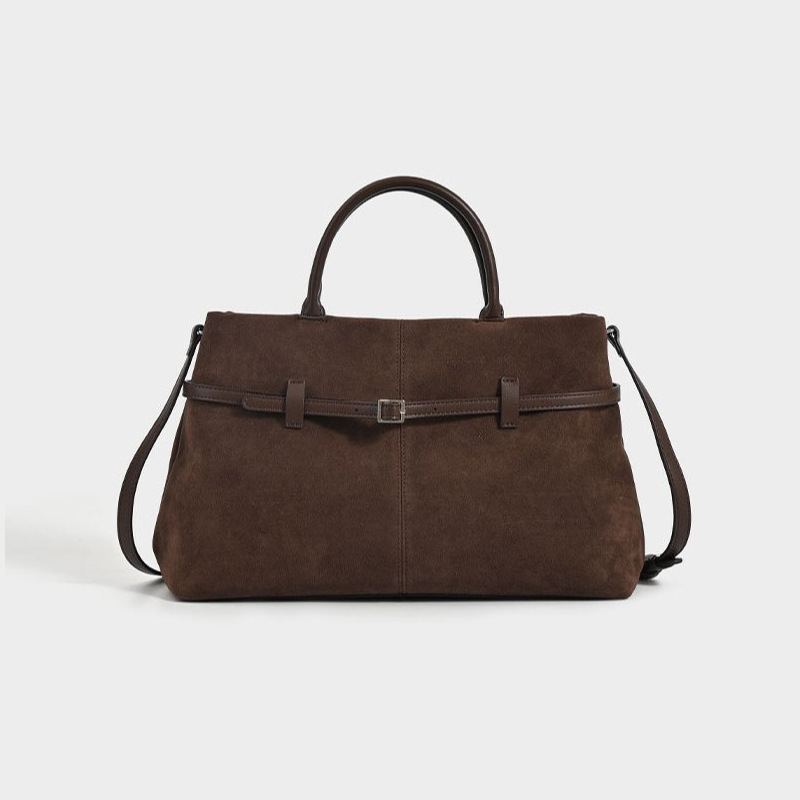 Foreign Trade Maillard Large-Capacity Velvet Handbag New Autumn and Winter Plush Frosted Tote Bag Single Shoulder Crossbody Women's Bag