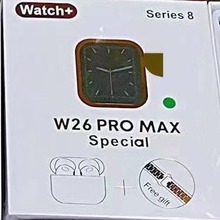 跨境W26PROMAX 智能手表二合一运动手表蓝牙耳机工厂直销智能手表