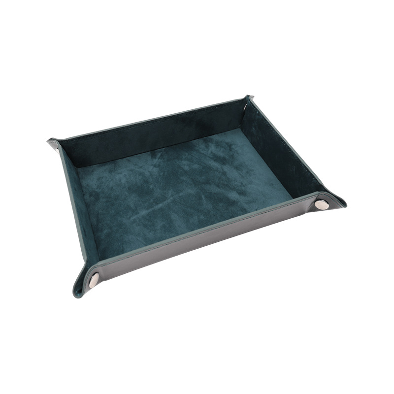 Una sola pieza de entrega en stock al por mayor de franela palillos Placa de cuatro esquinas plegable juego palillos placa bandeja de almacenamiento