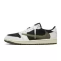 Aj1 dark green barb-first layer cowhide