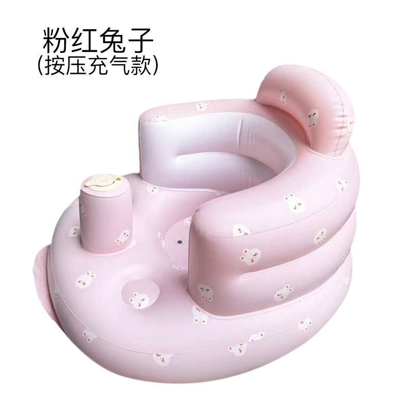 Silla inflable eléctrica para bebés 2026 en stock, asiento de aprendizaje para bebés, cojín para practicar sentarse, taburete de baño, sofá anticaída