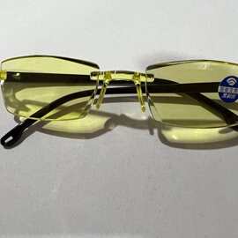 厂家直供黄色增视钻石老花镜自动调焦.跑江湖开业礼品江湖会销