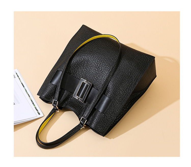 New Hot Selling Women's Bag High End Soft Leather Tote Bag Women's Texture Versatile Large Capacity Women's Handbag Can Be Shouldered_voghion.com