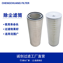 六耳快拆式除尘滤筒空气过滤器粉末除尘器工业聚酯除尘滤筒净化器