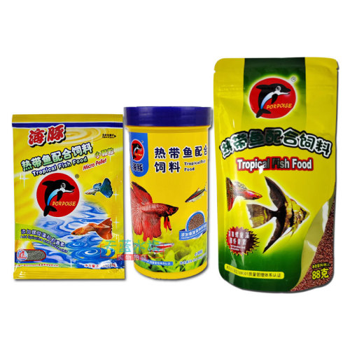 Dolphin particle fish food ornamental fish food small tropical fish food guppy colorful angel anchovies open fish food