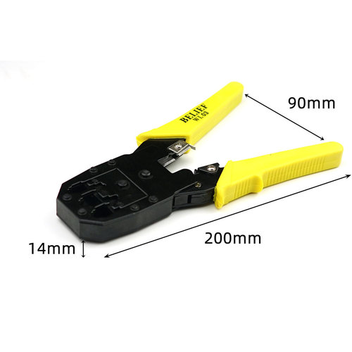 Multifunction Network Crimping Tool, 3-in-1 Network Crimper for 4P, 6P, 8P RJ45 Connectors, Network Phone Terminal Crimping Tool