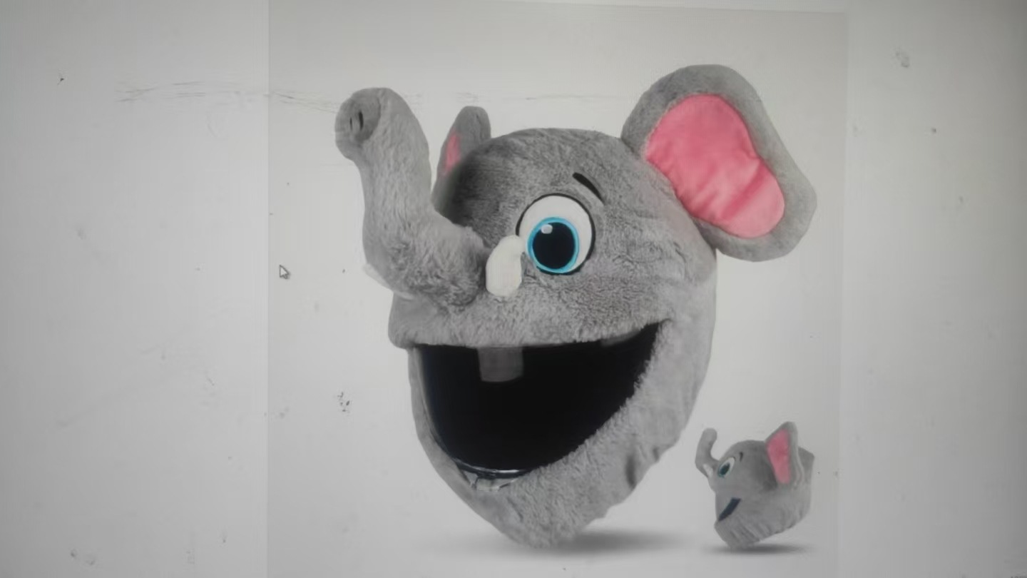 Helmet Protective Headgear for Men and Women, Motorcycle Cartoon Plush Animal Cute Headgear, Cartoon Headgear Helmet Cover for Riding