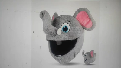 Animal Cute Headgear, Cartoon Headgear – Motosiklet dəbilqələri - h-elephant