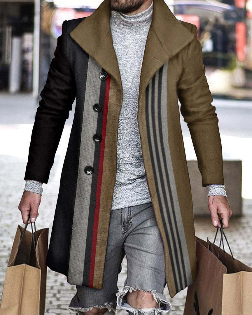 Abrigo a cuadros para hombre 2024 nuevo producto comercio exterior chaqueta wish estación europea Amazon rompevientos AliExpress lana al por mayor