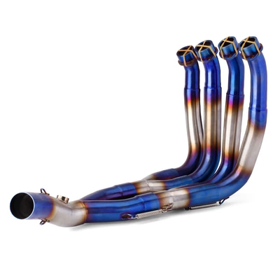 Motorcycle Exhaust Pipe Yamaha Exhaust pipe - 2-burnt-blue