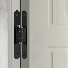 Ultra-thin invisible door hinges 3D adjustable cross hinges wardrobe door folding door hidden door concealed hinges