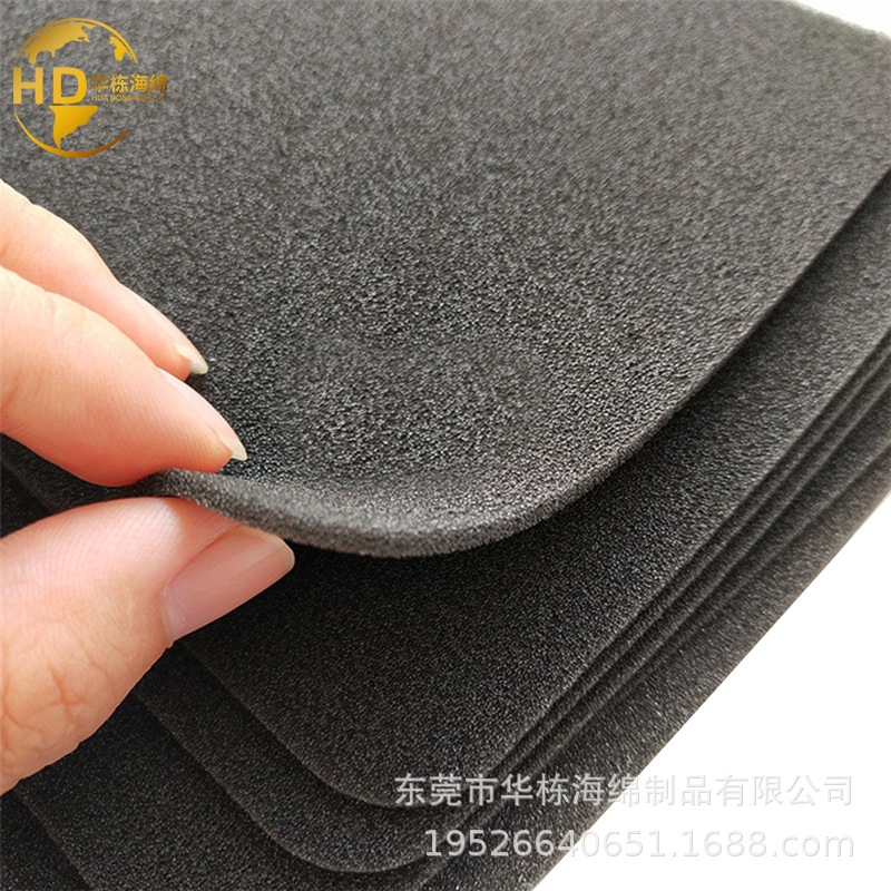 活性炭海绵蜂窝状海绵空心过滤海绵柱黑色过滤绵过滤绵