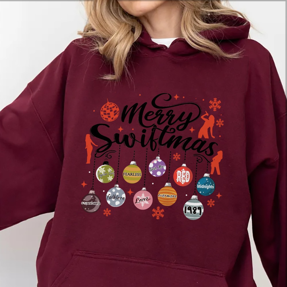 Merry Swiftmas Christmas Hoodie Holiday Season New Year's