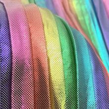 厂家供应针织全涤有光布压皱布 烫膜压皱 彩膜女装面料