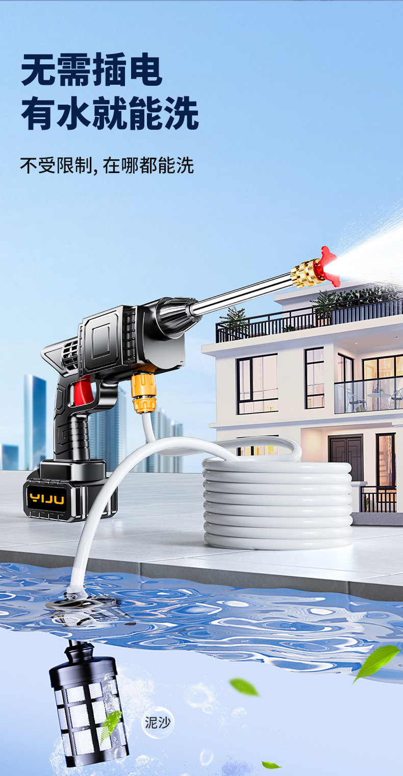 220v High Pressure Car Washer Portable
