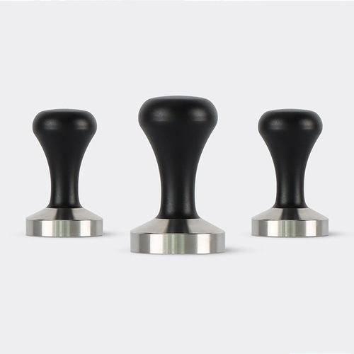 Coffee press 51/53/58mm powder hammer black handle 304 stainless steel bottom household coffee machine press