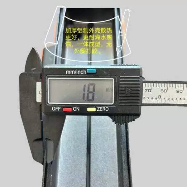 LED underwater travel rectangular lamp, high power, 2012v