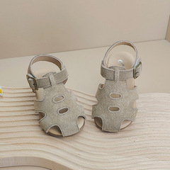 男童鞋子小童寶寶學步鞋絨皮皮鞋兒童包頭涼鞋夏季女童嬰兒鞋百搭