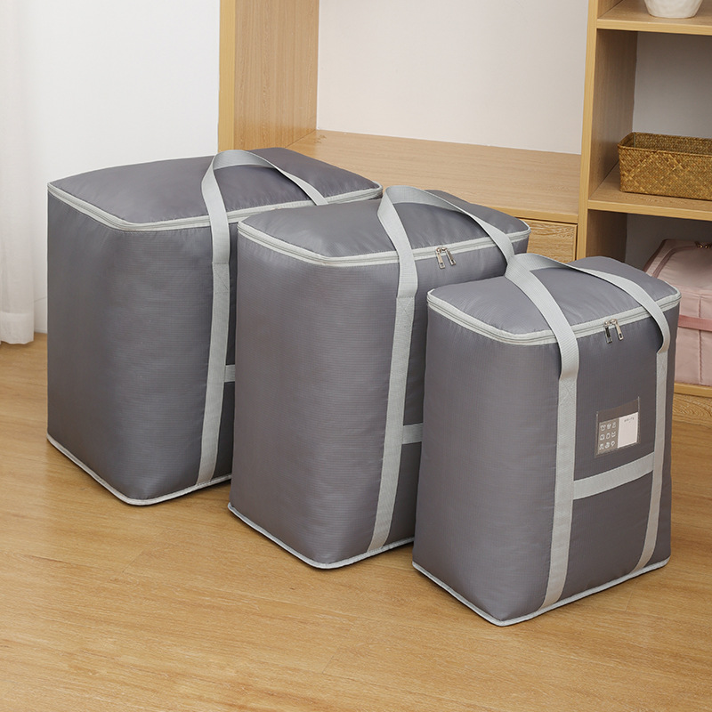 Bolsa de almacenamiento de edredón móvil engrosada de doble capa de tela Oxford bolsa de edredón extra grande bolsa de equipaje de gran capacidad de fábrica al por mayor