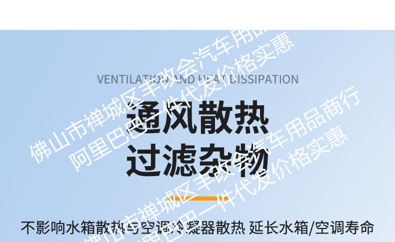 Suitable for Denza D9 Integrated Welded Car Insect-Proof Net Front Grille Special Modified Decorative Strip Accessories